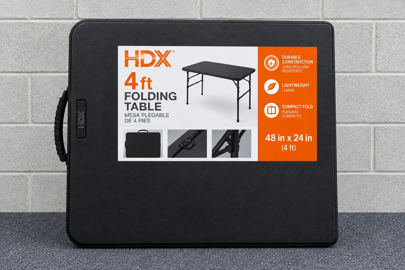 Mesa plegable HDX de 4 pies