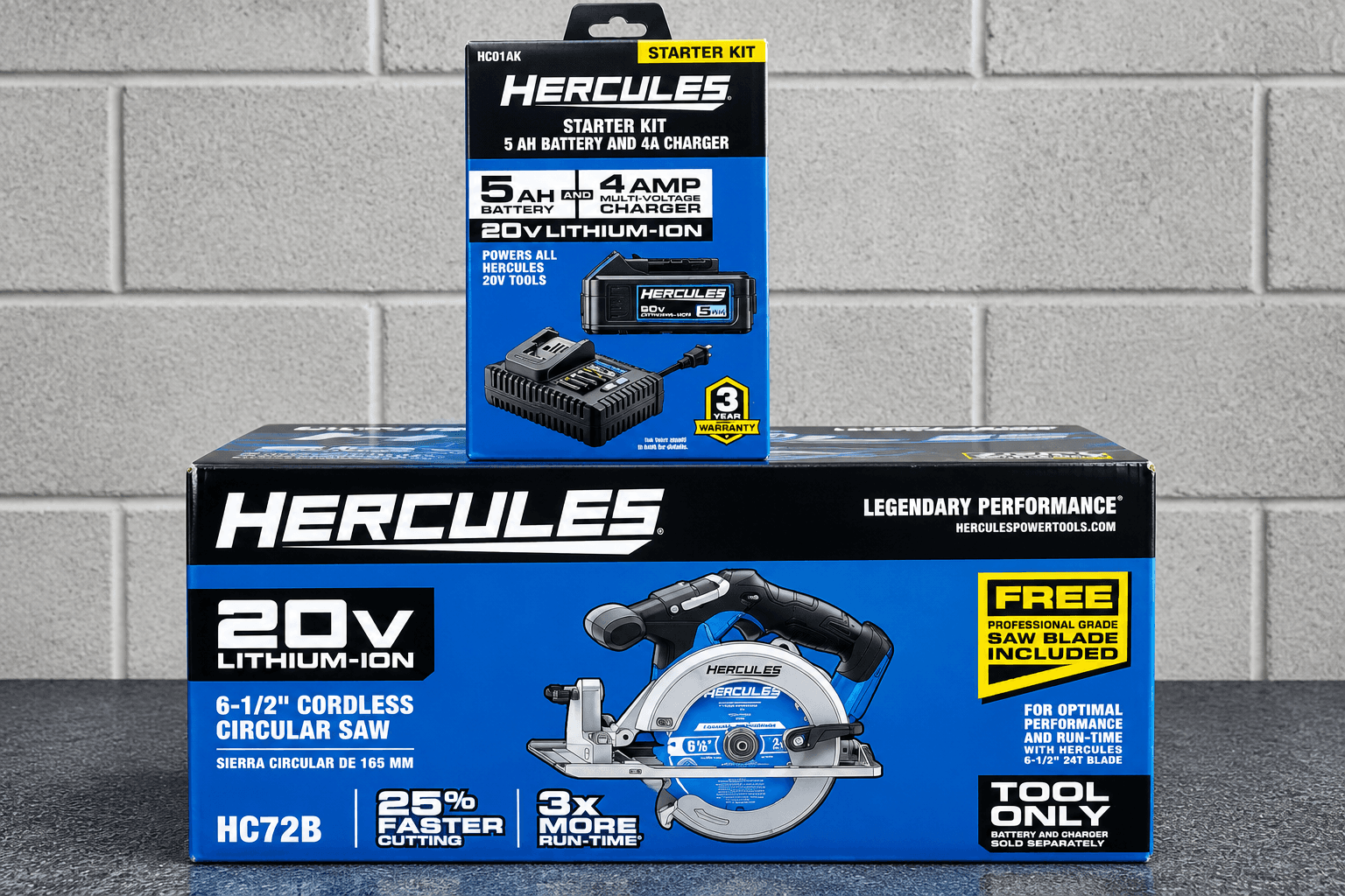 Hercules Circular Saw with battery pack and charger