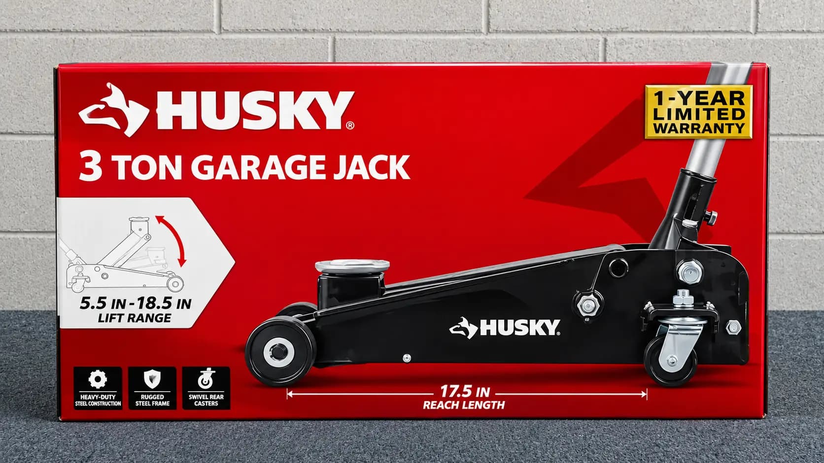 Husky 3 Ton Garage Jack